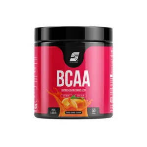 Sparkfusion BCAA Pure-Amino -250 gm (50 Servings) With Complete Ratio of 2:1:1 for Recovery & Performance Boost,Energy Powder (Smash Orange)