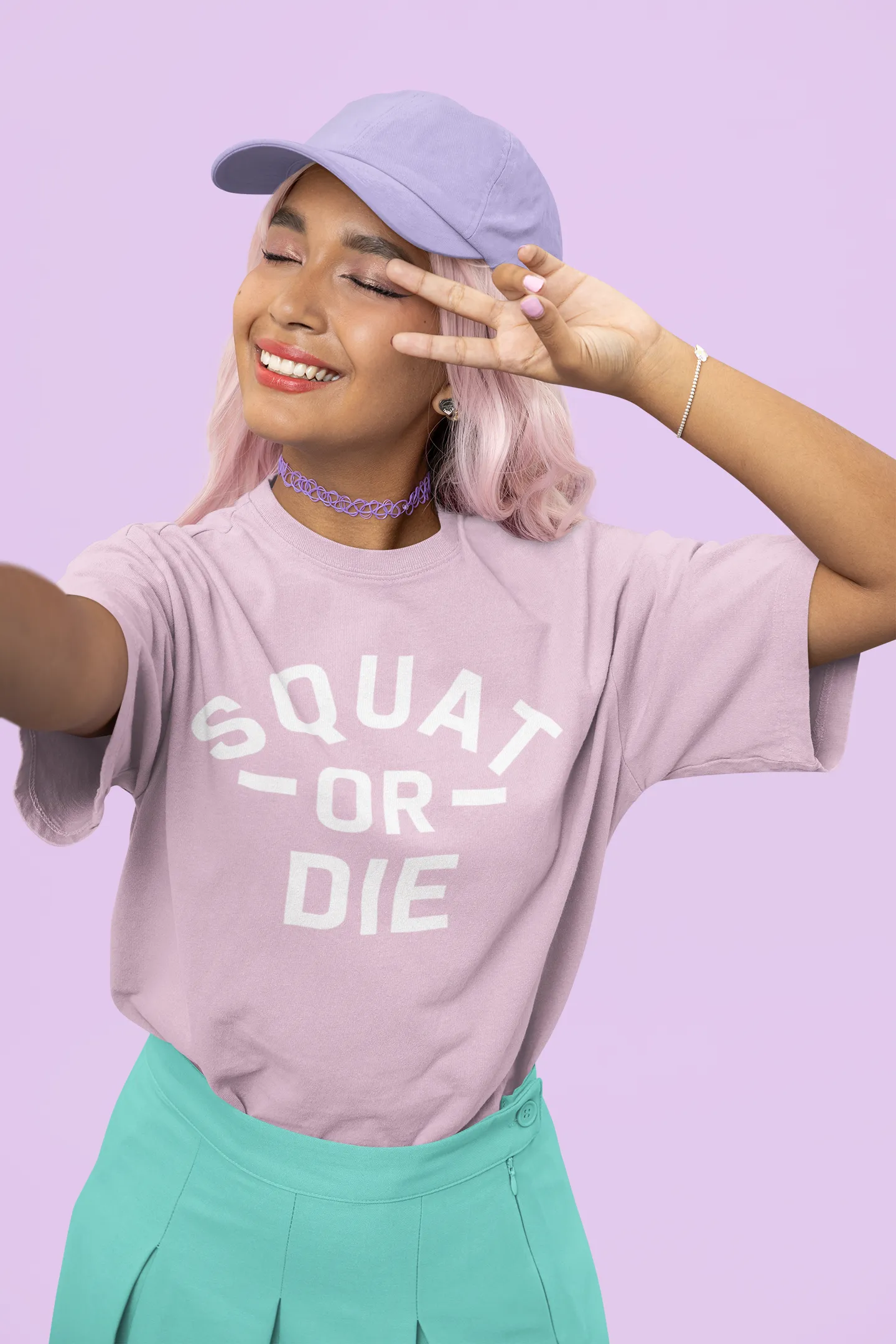 SQUATS OR DIE Oversized T-shirt