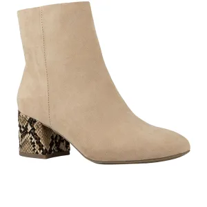 SUGAR - Microsuede Animal Printed Ankle Boots