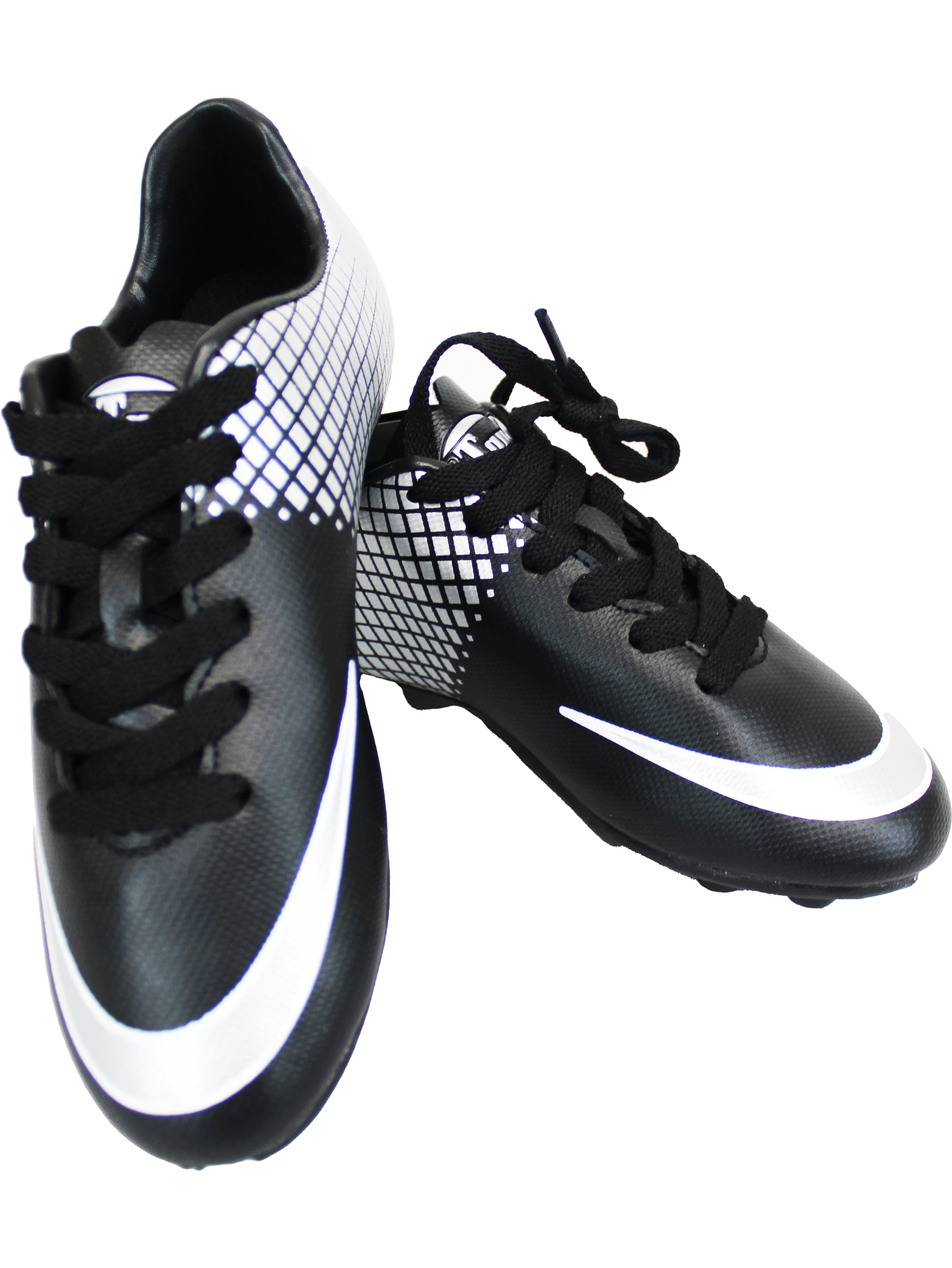 Sun-Tec Boys Black/Sliver Soccer Boots