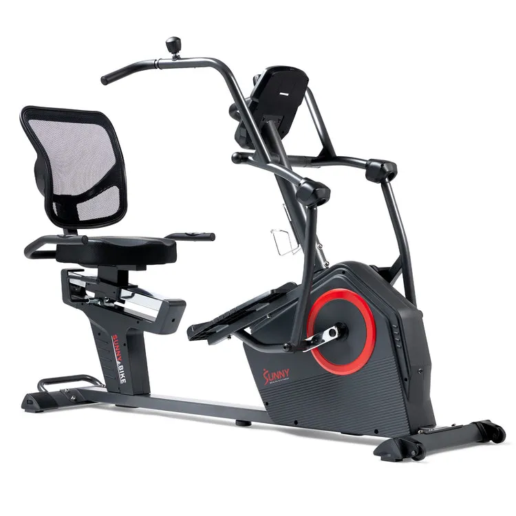 Sunny Health & Fitness Smart Recumbent Cross Trainer Elliptical Exercise Bike – SF-RBE4886SMART