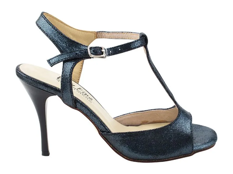 Tango Dance Shoes T-Strap Pewter Grey