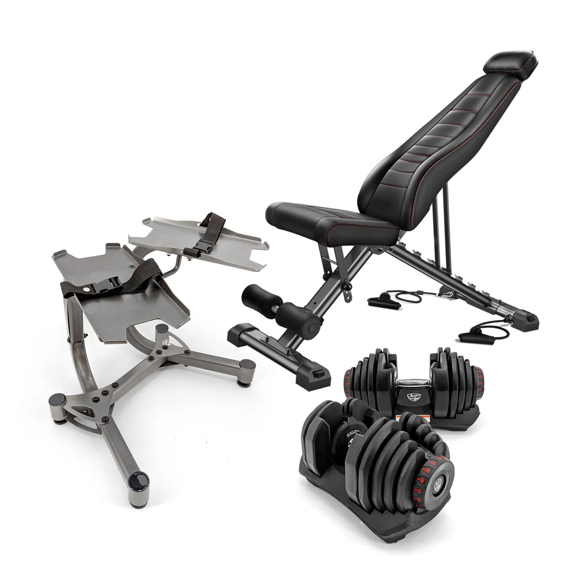 TechShark™ Dumbbell Weight Bench with 15 Possible Adjustments