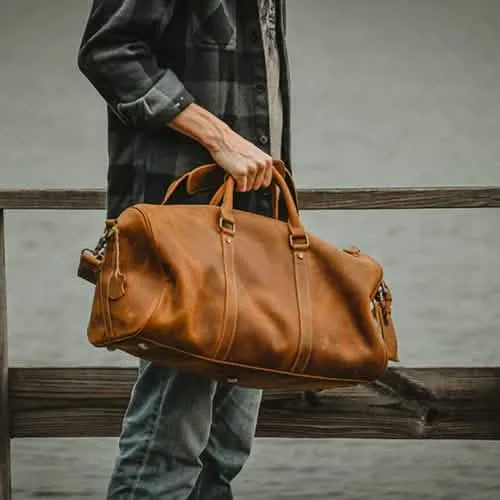 The Dagny Explorer | Luxury Leather Weekend Duffle Bag