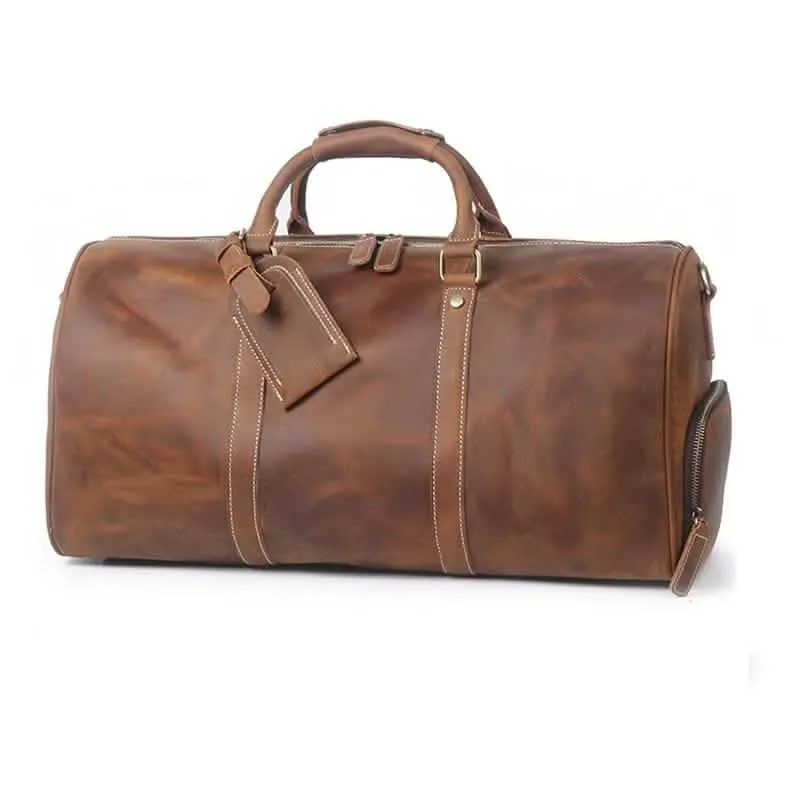 The Dagny Explorer | Luxury Leather Weekend Duffle Bag