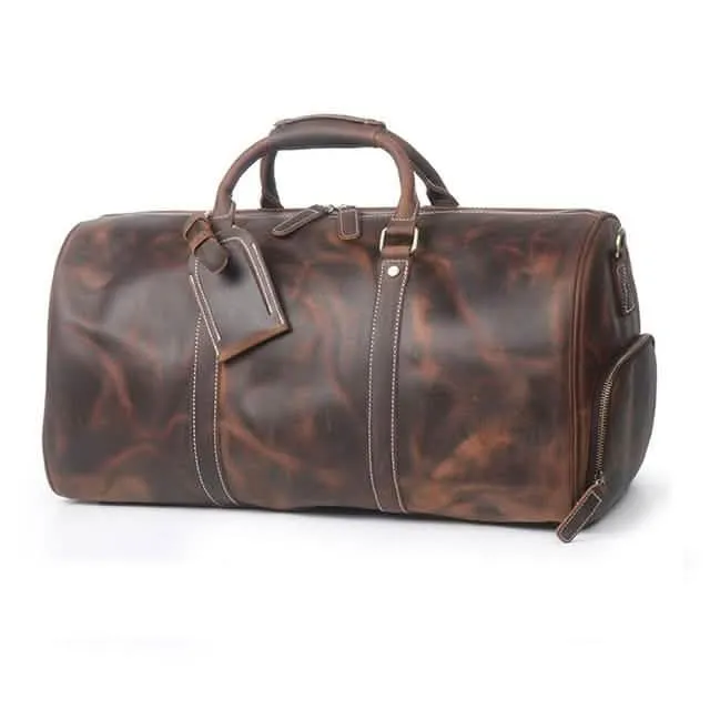 The Dagny Explorer | Luxury Leather Weekend Duffle Bag