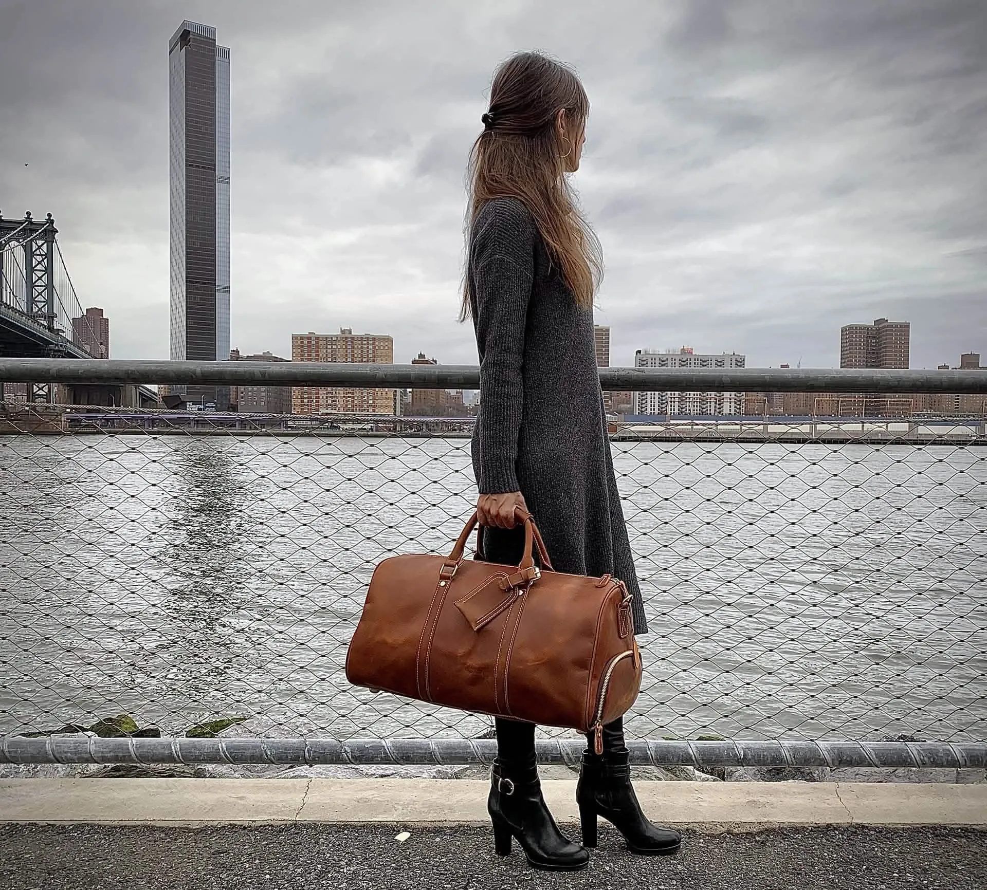 The Dagny Explorer | Luxury Leather Weekend Duffle Bag