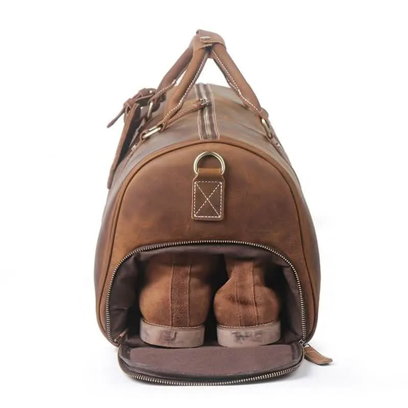 The Dagny Explorer | Luxury Leather Weekend Duffle Bag