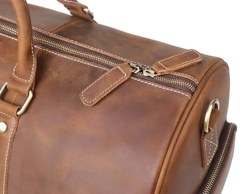 The Dagny Explorer | Luxury Leather Weekend Duffle Bag