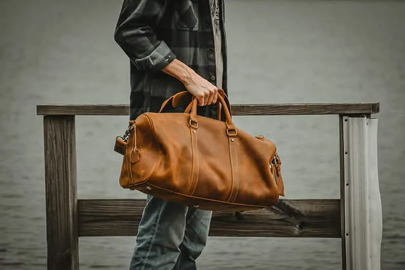 The Dagny Explorer | Luxury Leather Weekend Duffle Bag