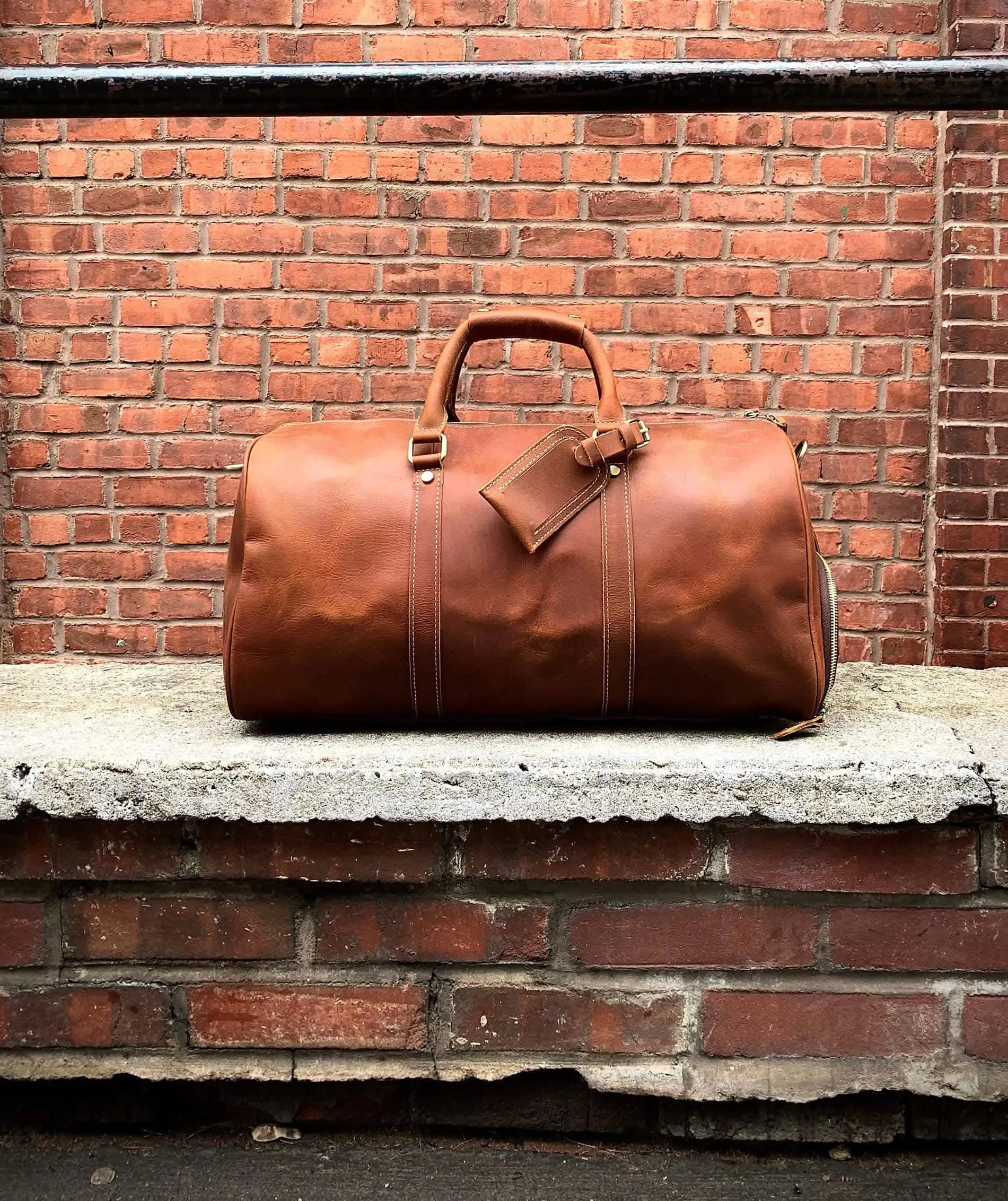 The Dagny Explorer | Luxury Leather Weekend Duffle Bag