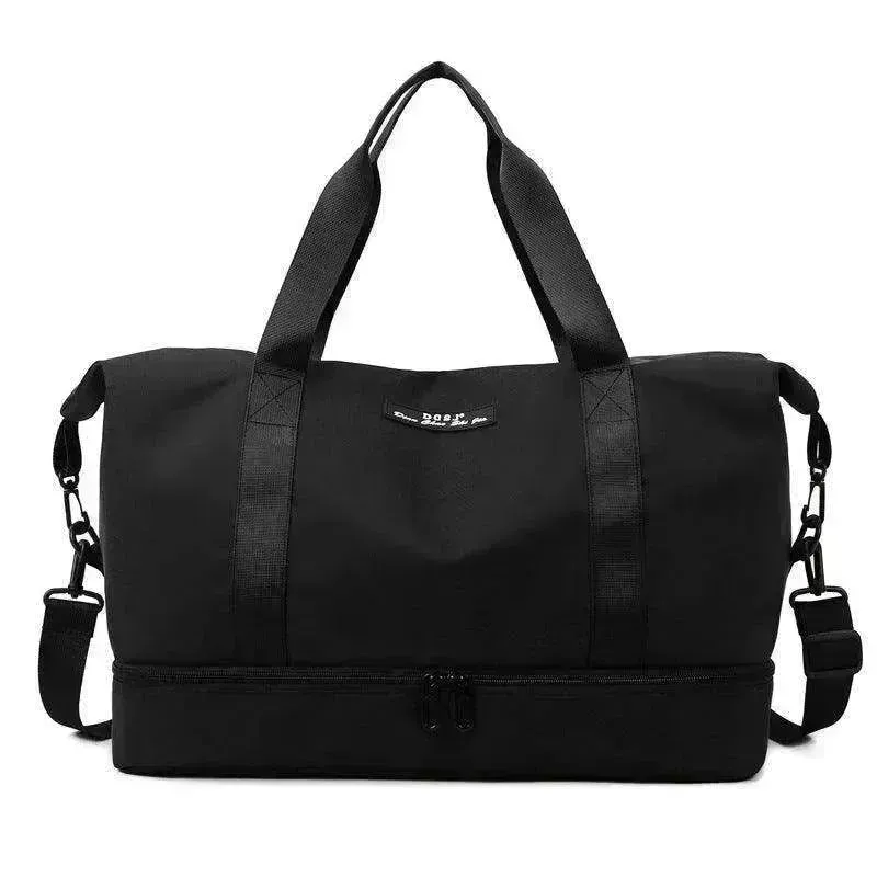 Travel Duffle Bag With Shoes Compartment Gym Waterfproof Handbag