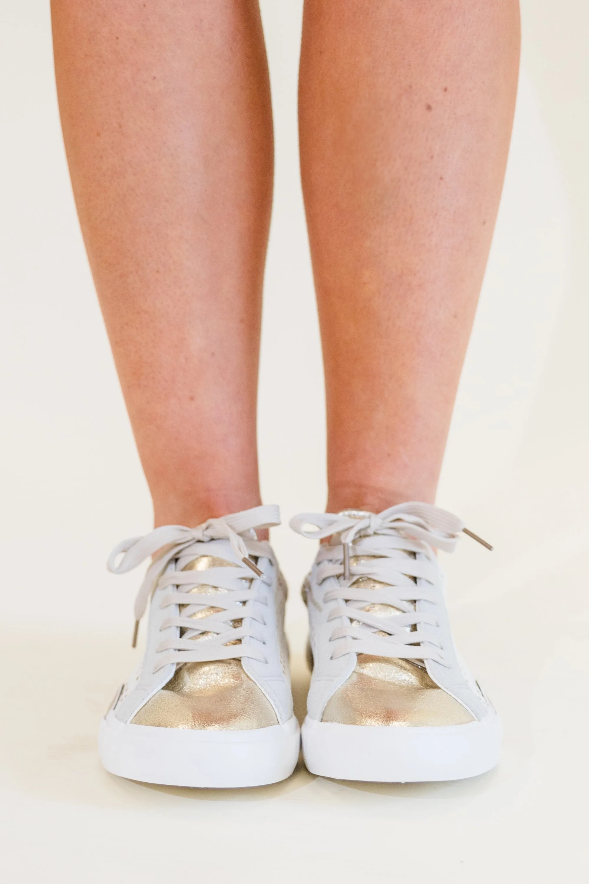 Twinkle Toes Sneakers, Cream Gold