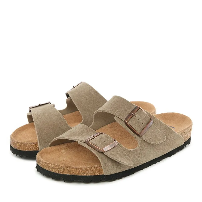 UGG Platinum Buckle Leather Slides