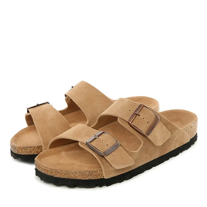 UGG Platinum Buckle Leather Slides