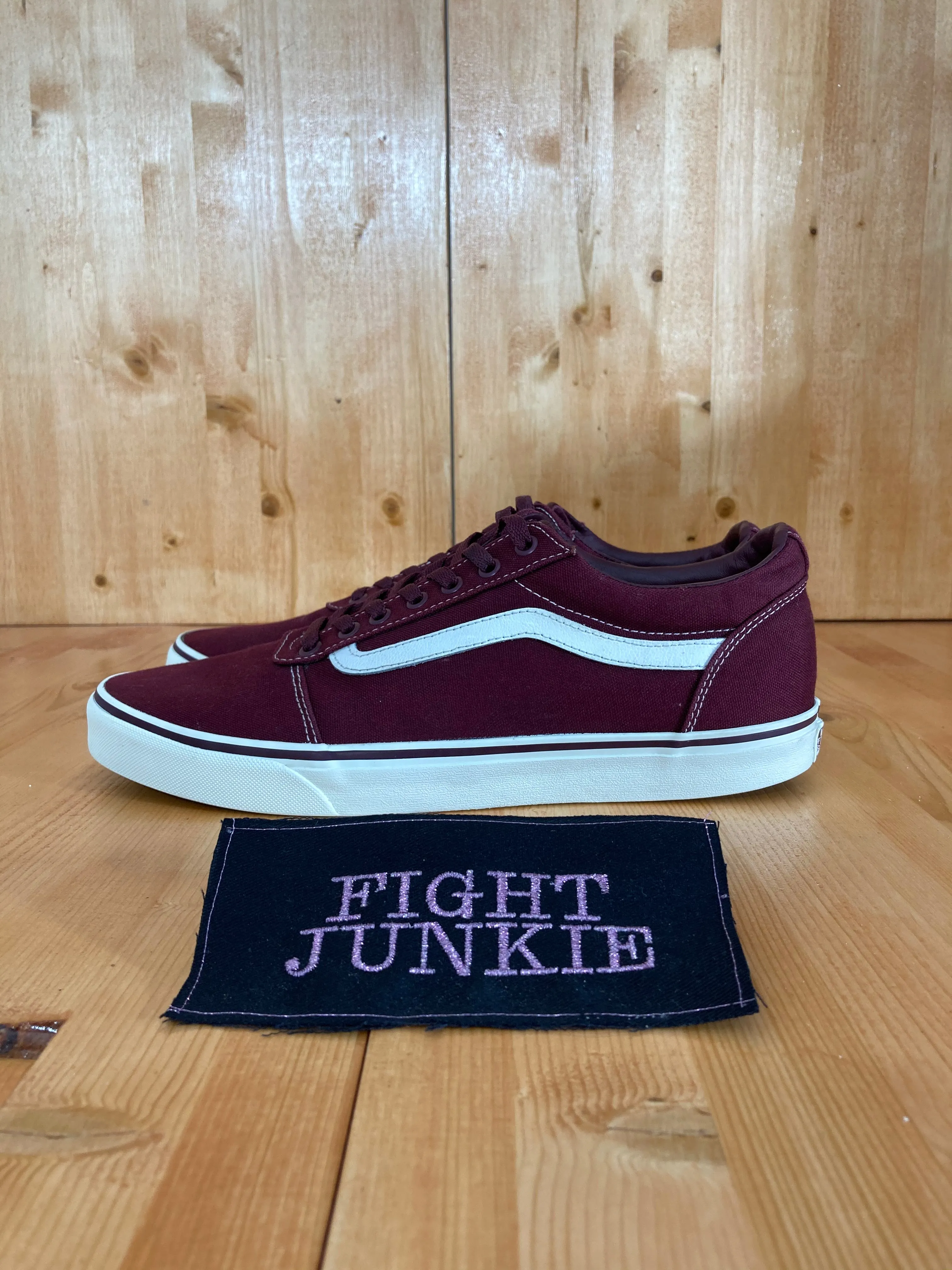 VANS OLD SKOOL PORT ROYAL CANVAS SKATEBOARDING SKATEBOARD Men's Size 12 Shoes Sneakers Burgundy