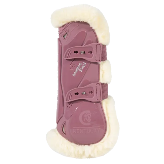 Vegan Sheepskin Tendon Boots Bamboo Elastic