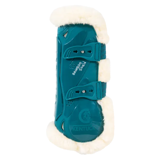 Vegan Sheepskin Tendon Boots Bamboo Elastic