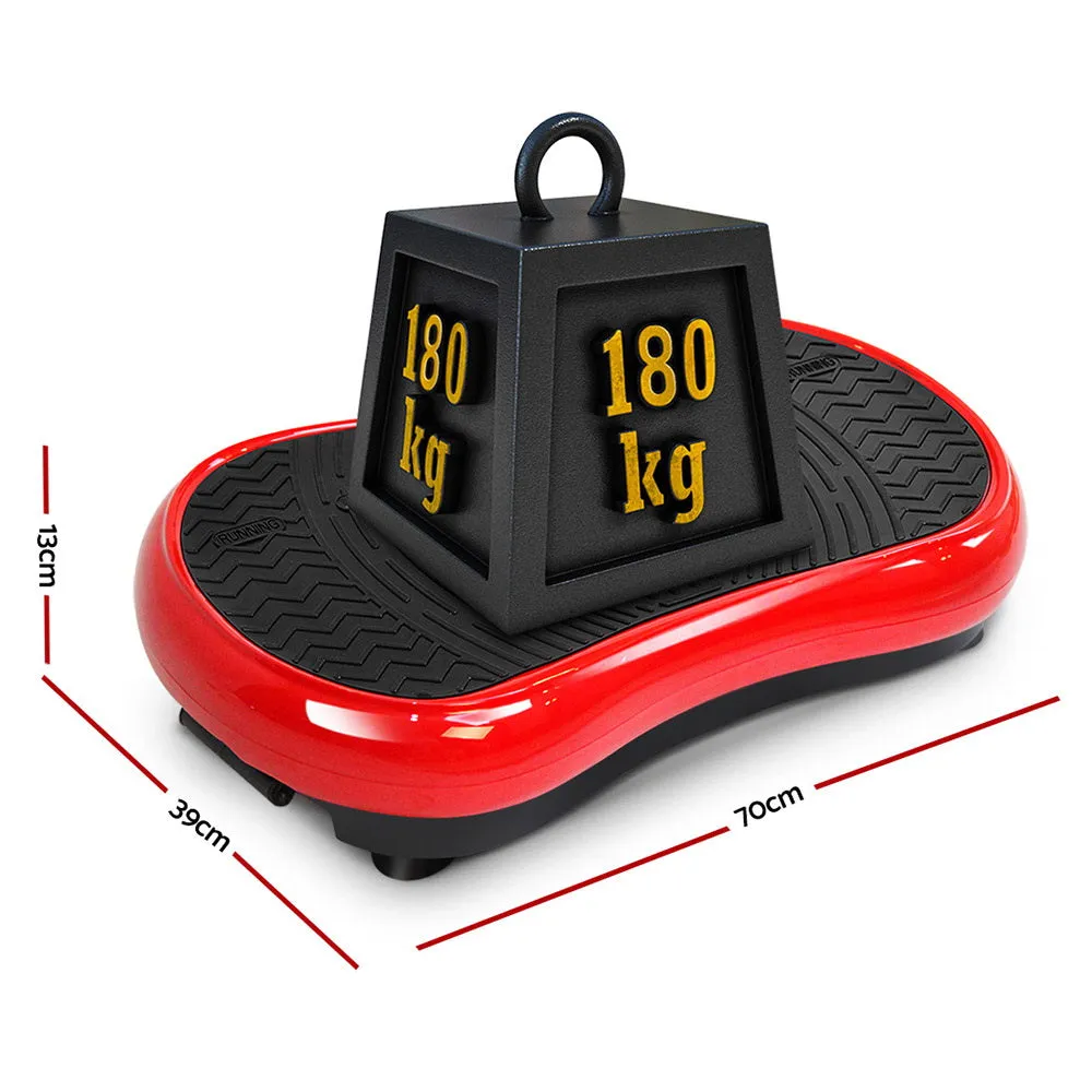 Vibrating Exercise Platform Fat Burning Powerfit Slim Body Shaper Machine Red