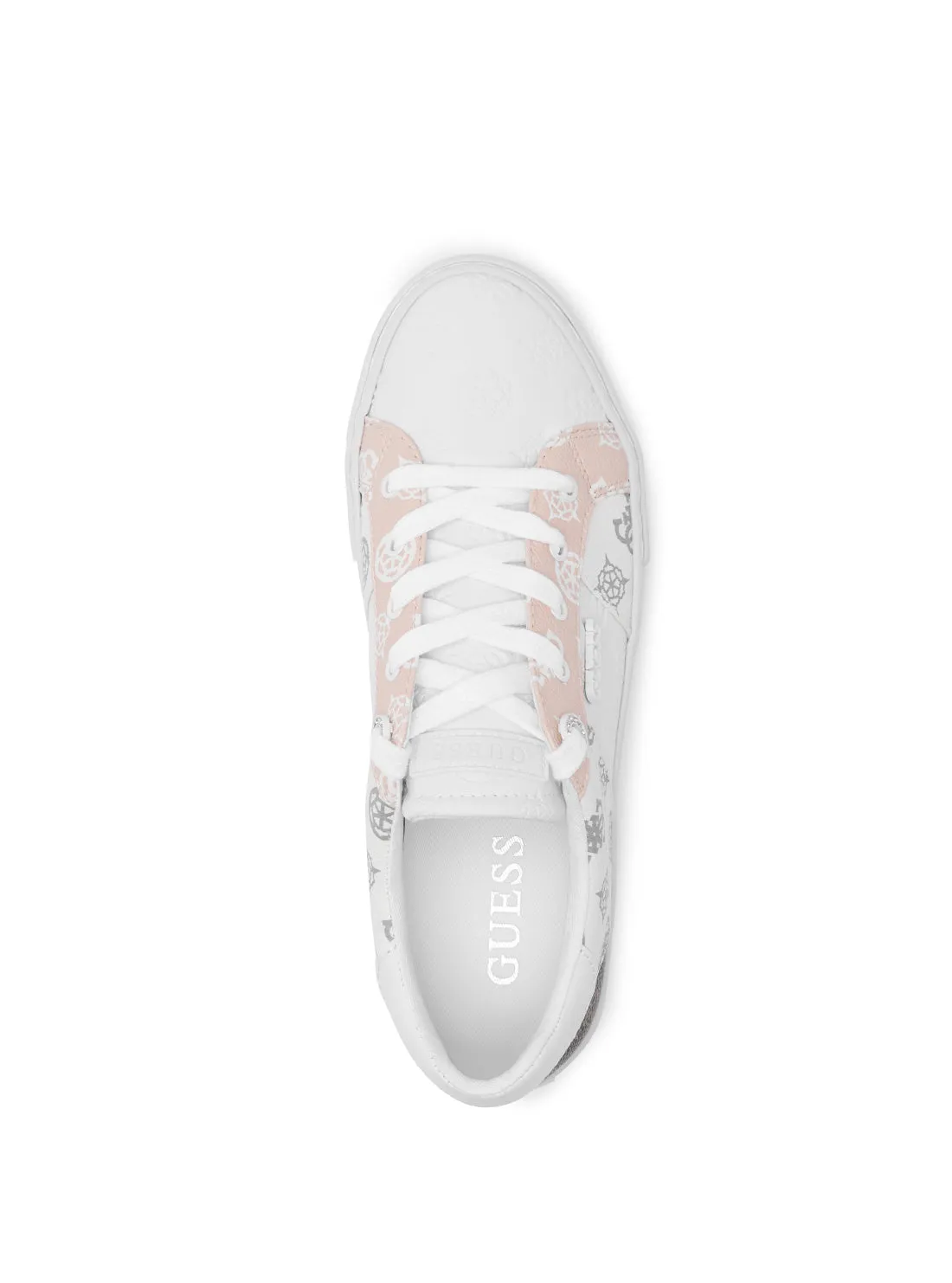 White Logo Loven Low-Top Sneakers