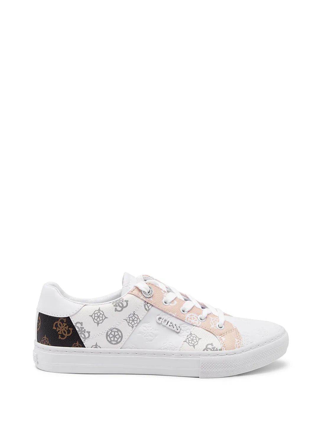 White Logo Loven Low-Top Sneakers