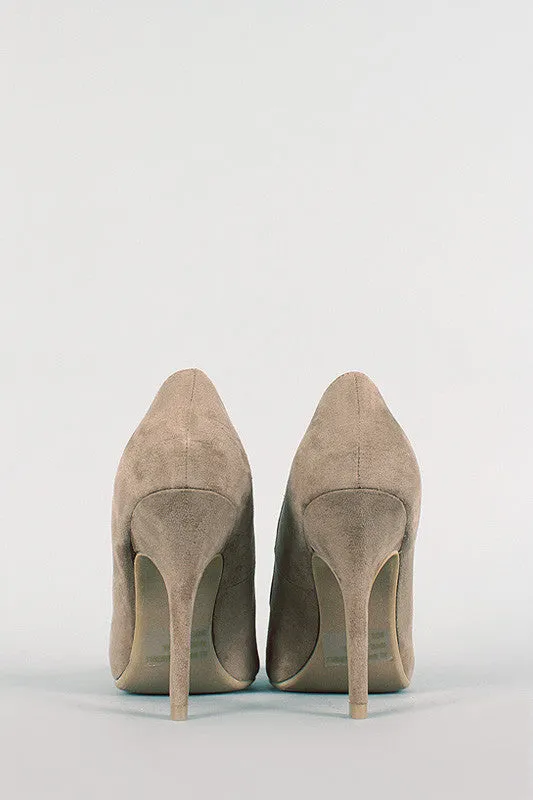 Wild Diva Lounge Faux Suede Pump