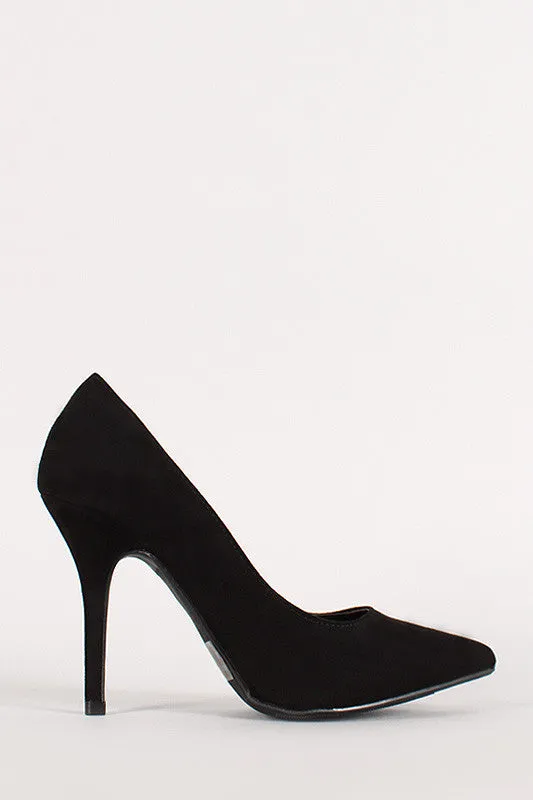 Wild Diva Lounge Faux Suede Pump