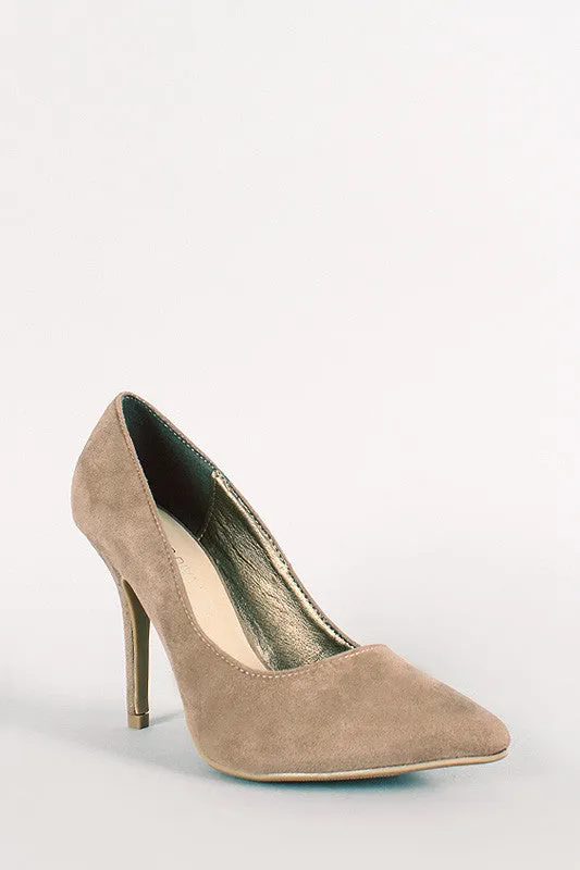 Wild Diva Lounge Faux Suede Pump