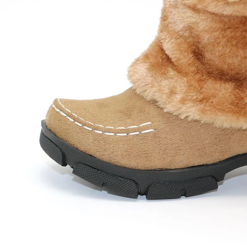 Winter Womens Boots - Cute Snow Furry Plush Boots