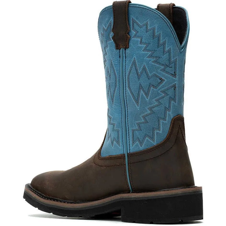 Wolverine Women's Rancher Arrow Steel Toe WP Western Work Boot- Blue- W241053