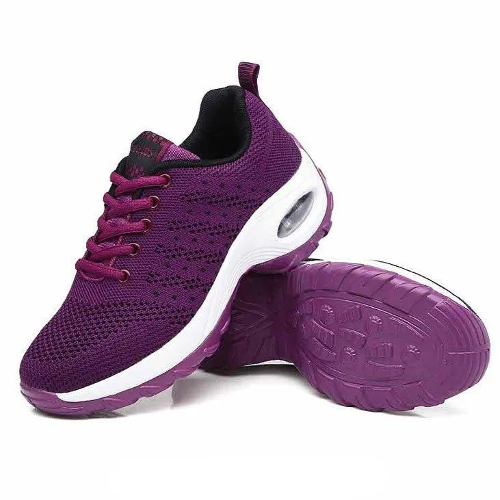 Women's air cushion mesh sneakers running shoes outdoor casual walking shoes