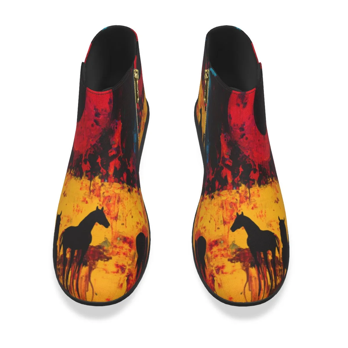 Women's Fashion Boots horse print