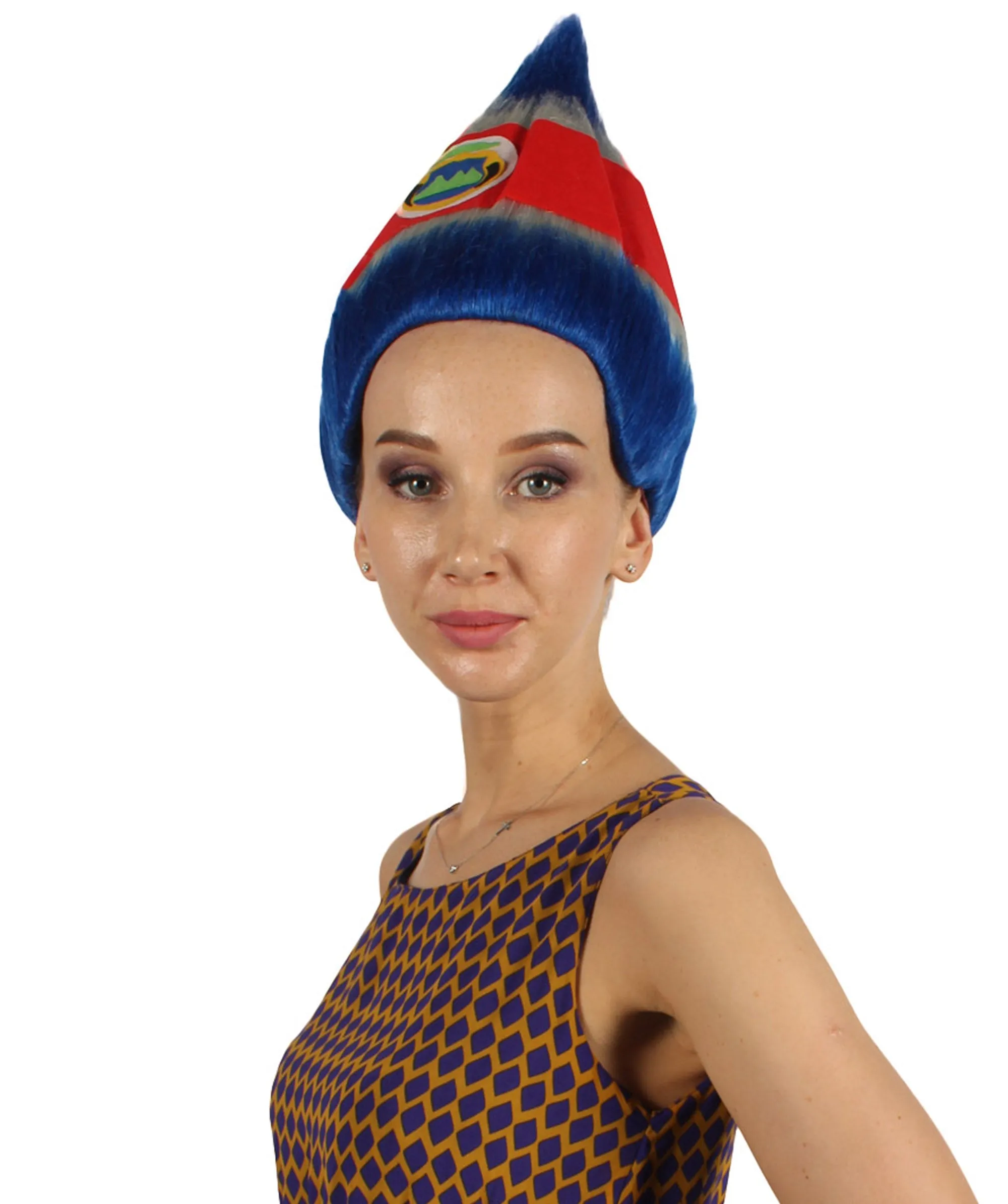 Women's  Flag Troll Wigs | Costa Rica | Premium Breathable Capless Cap