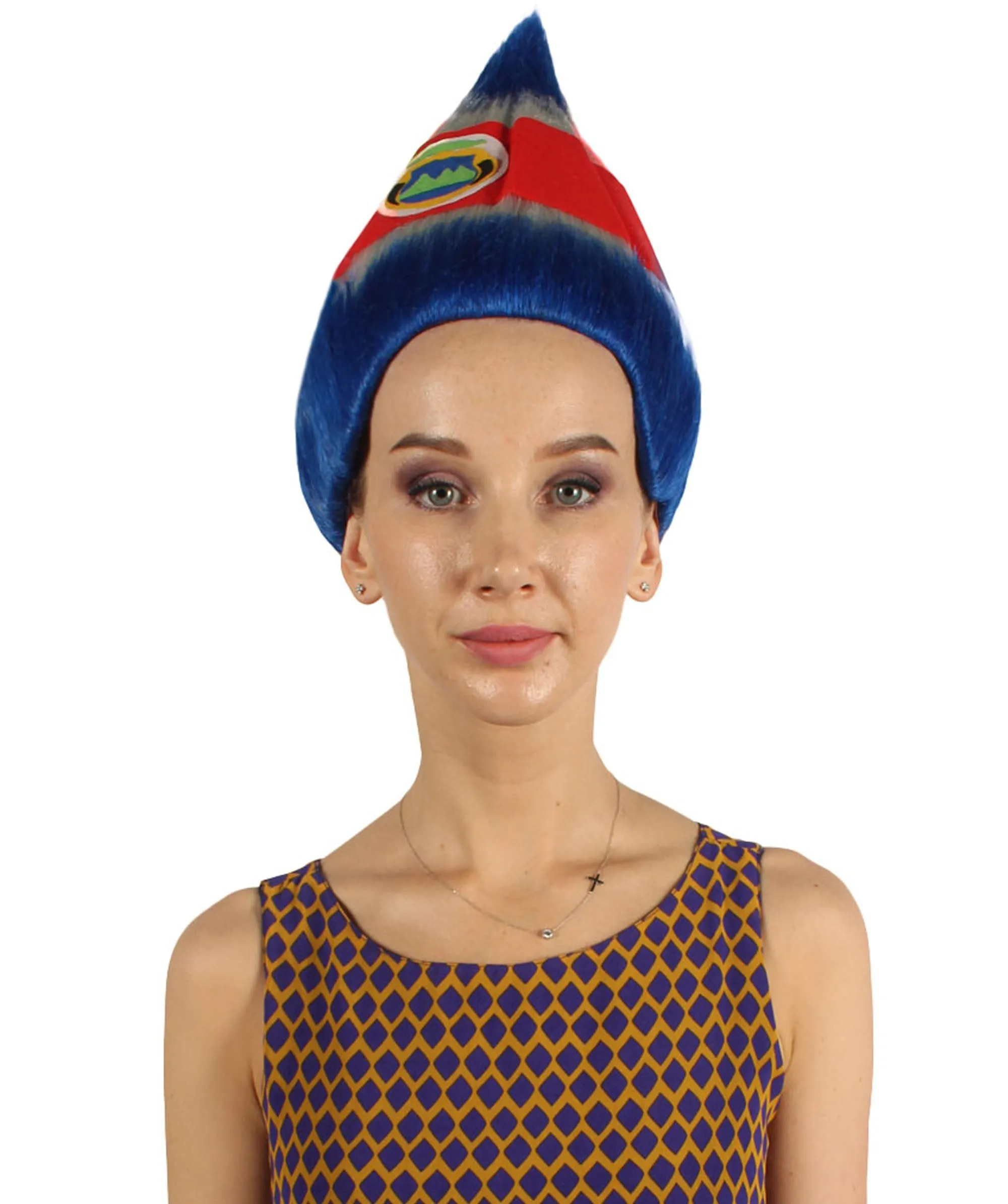 Women's  Flag Troll Wigs | Costa Rica | Premium Breathable Capless Cap