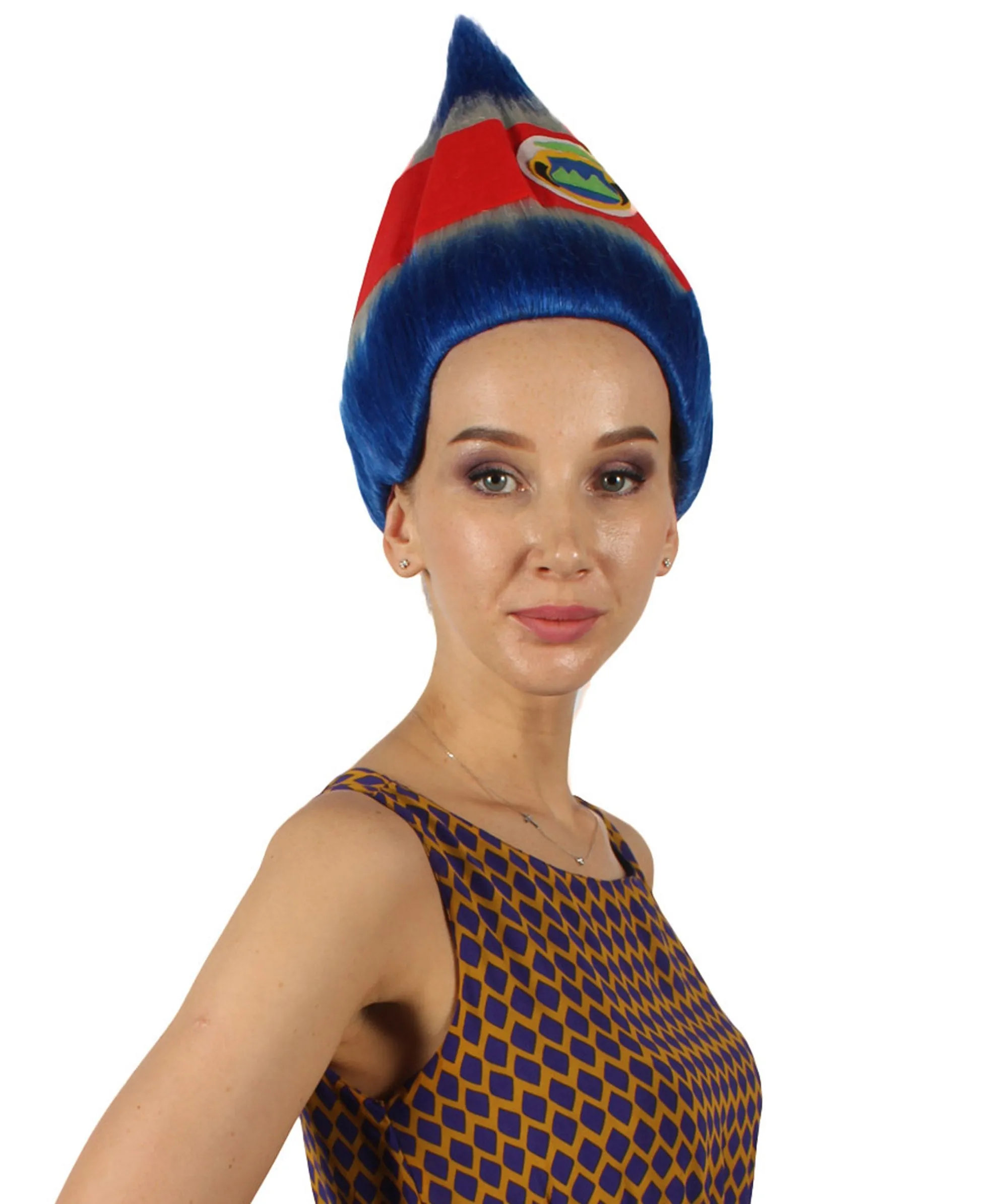 Women's  Flag Troll Wigs | Costa Rica | Premium Breathable Capless Cap