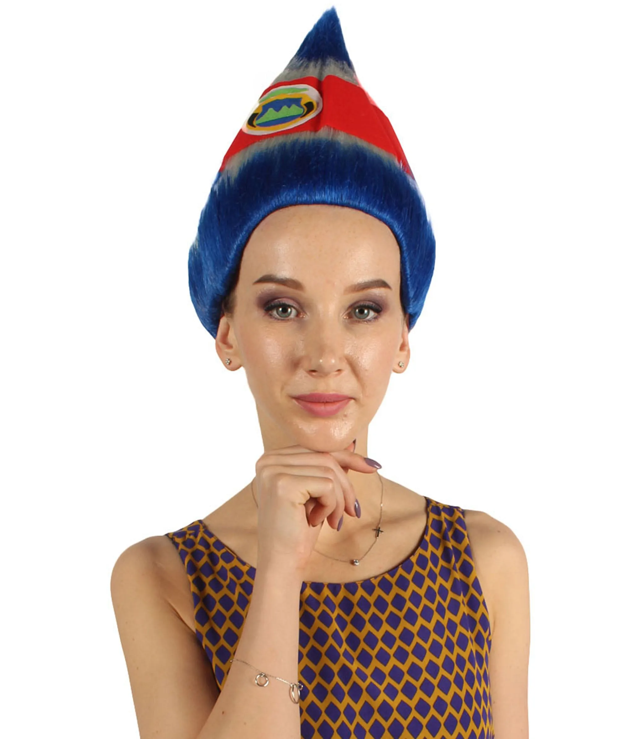 Women's  Flag Troll Wigs | Costa Rica | Premium Breathable Capless Cap