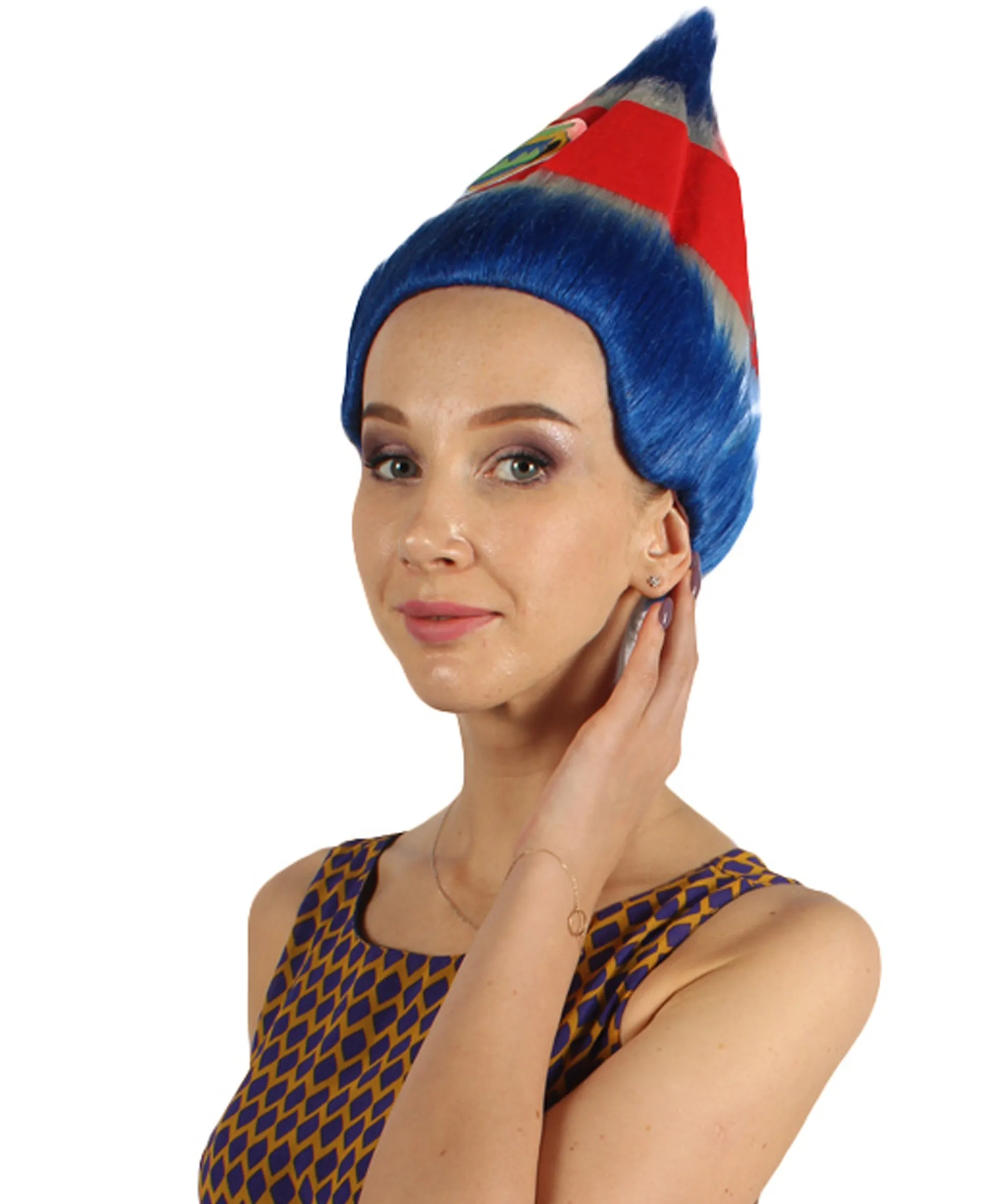 Women's  Flag Troll Wigs | Costa Rica | Premium Breathable Capless Cap