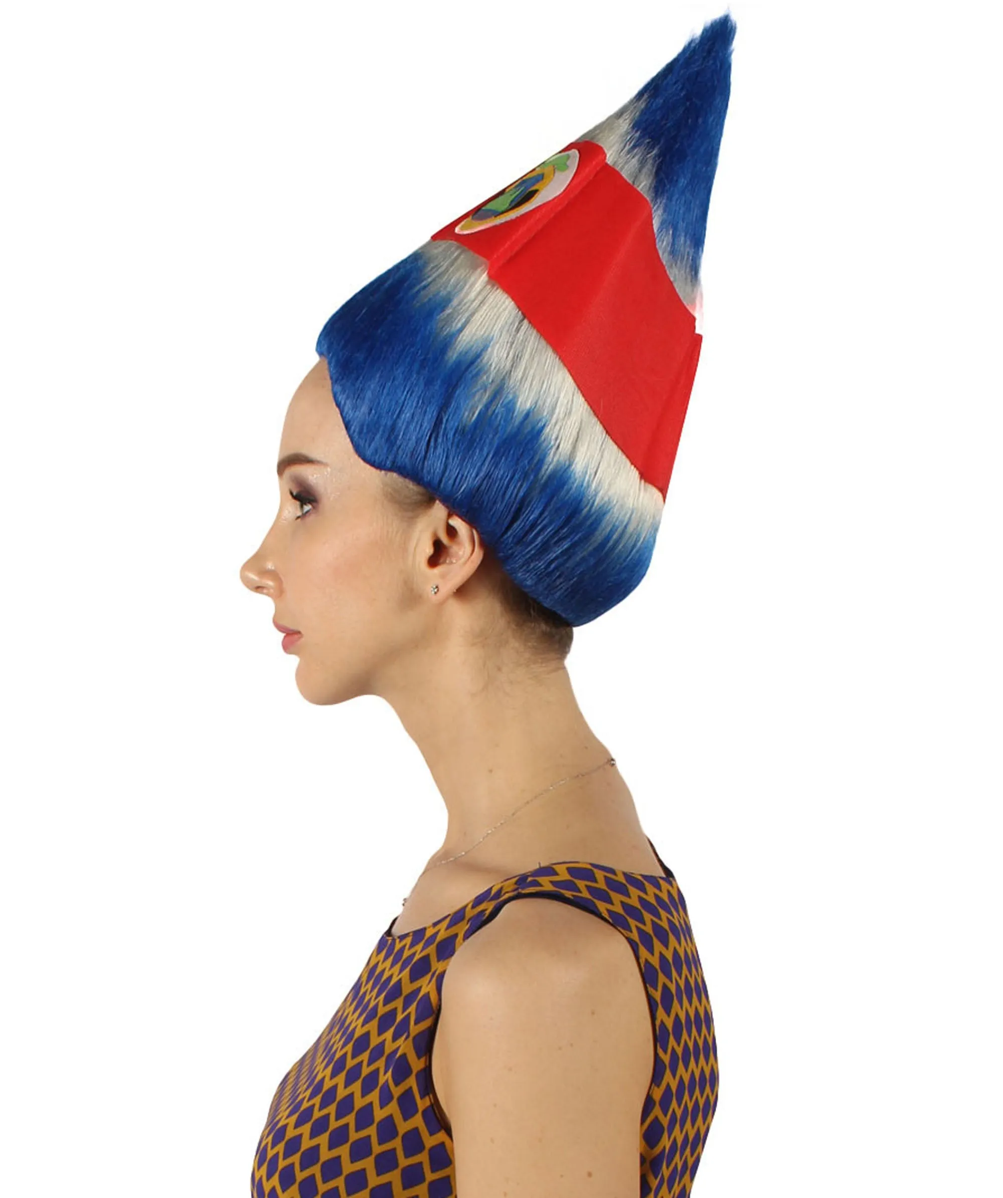 Women's  Flag Troll Wigs | Costa Rica | Premium Breathable Capless Cap