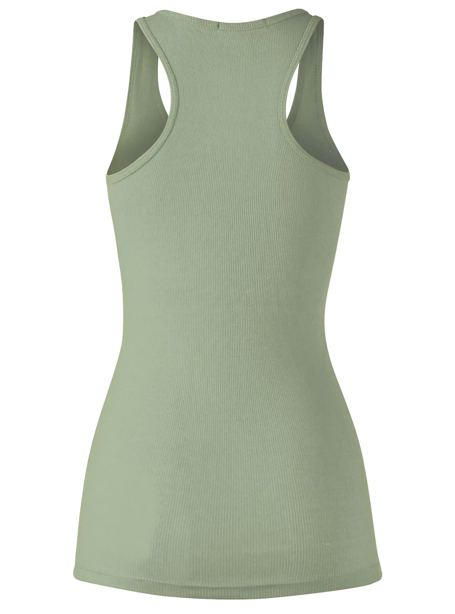 Women'Ss Ribbed Tank top, Racerback Scoop Neck Active (FWT1010)