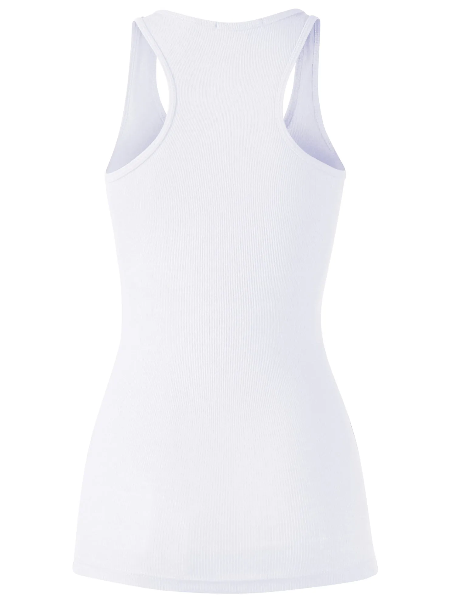 Women'Ss Ribbed Tank top, Racerback Scoop Neck Active (FWT1010)