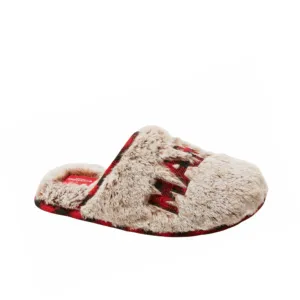 WONDERSHOP - Mama Bear Faux Fur Plaid Slippers