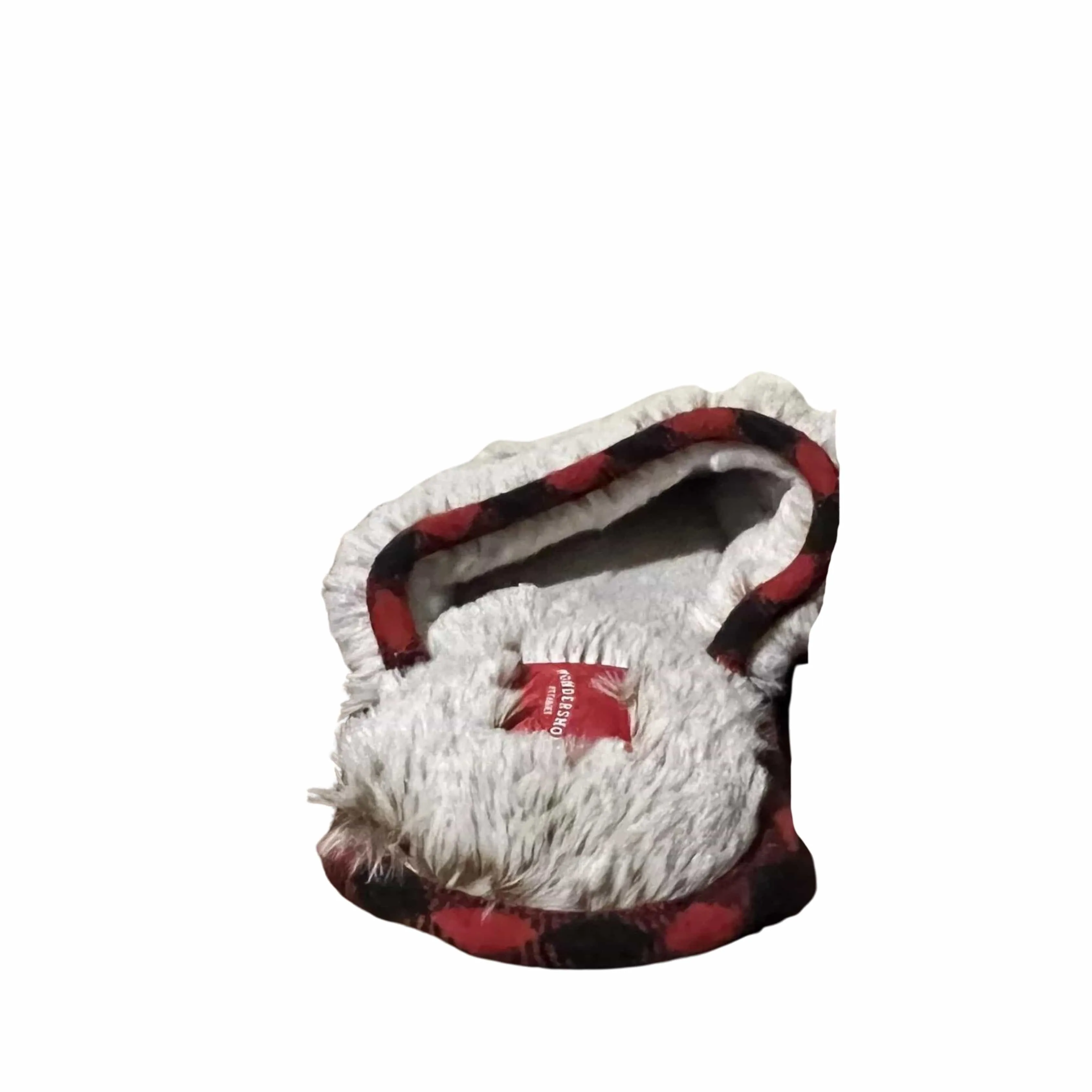 WONDERSHOP - Mama Bear Faux Fur Plaid Slippers