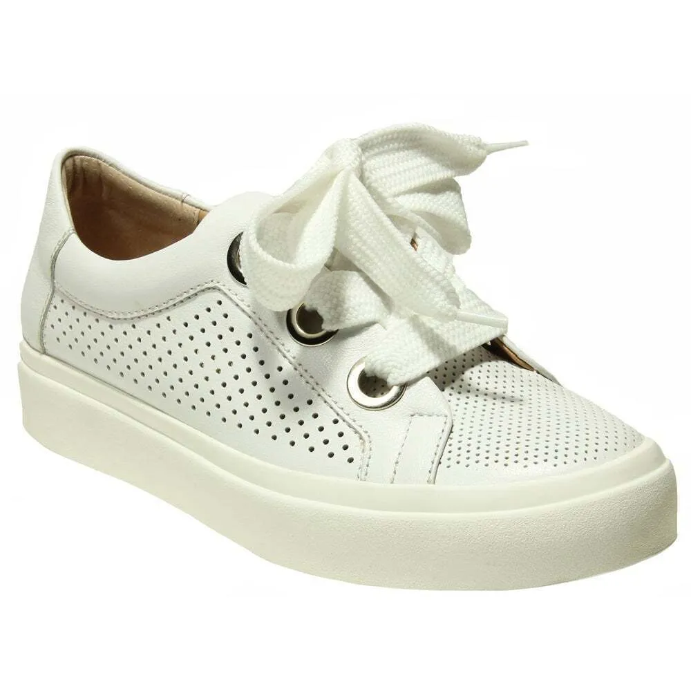 Yora - White Nappa Sneaker