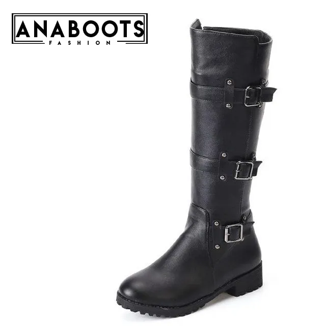 Zip Up Boots Woman Mid Calf